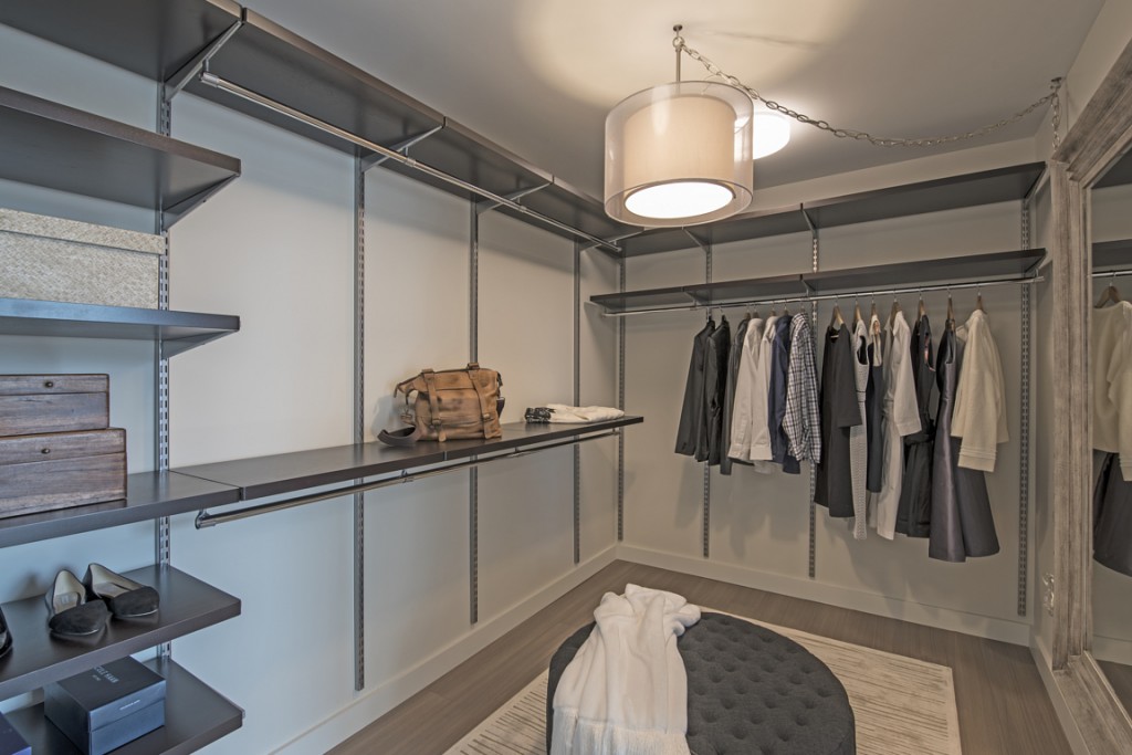 7.Our oversized elfa Décor closet systems will make your morning routine a bit less hectic
