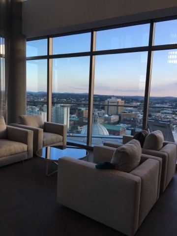 European inspired furniture perfect for enjoying the view. 